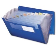SMEAD Poly Expanding Files (Colors), 12 Pockets, Flap and Cord Closure, Letter Size (Box of 12)